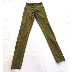 Obsession Activewear Olive Green High Waist Pocket Leggings